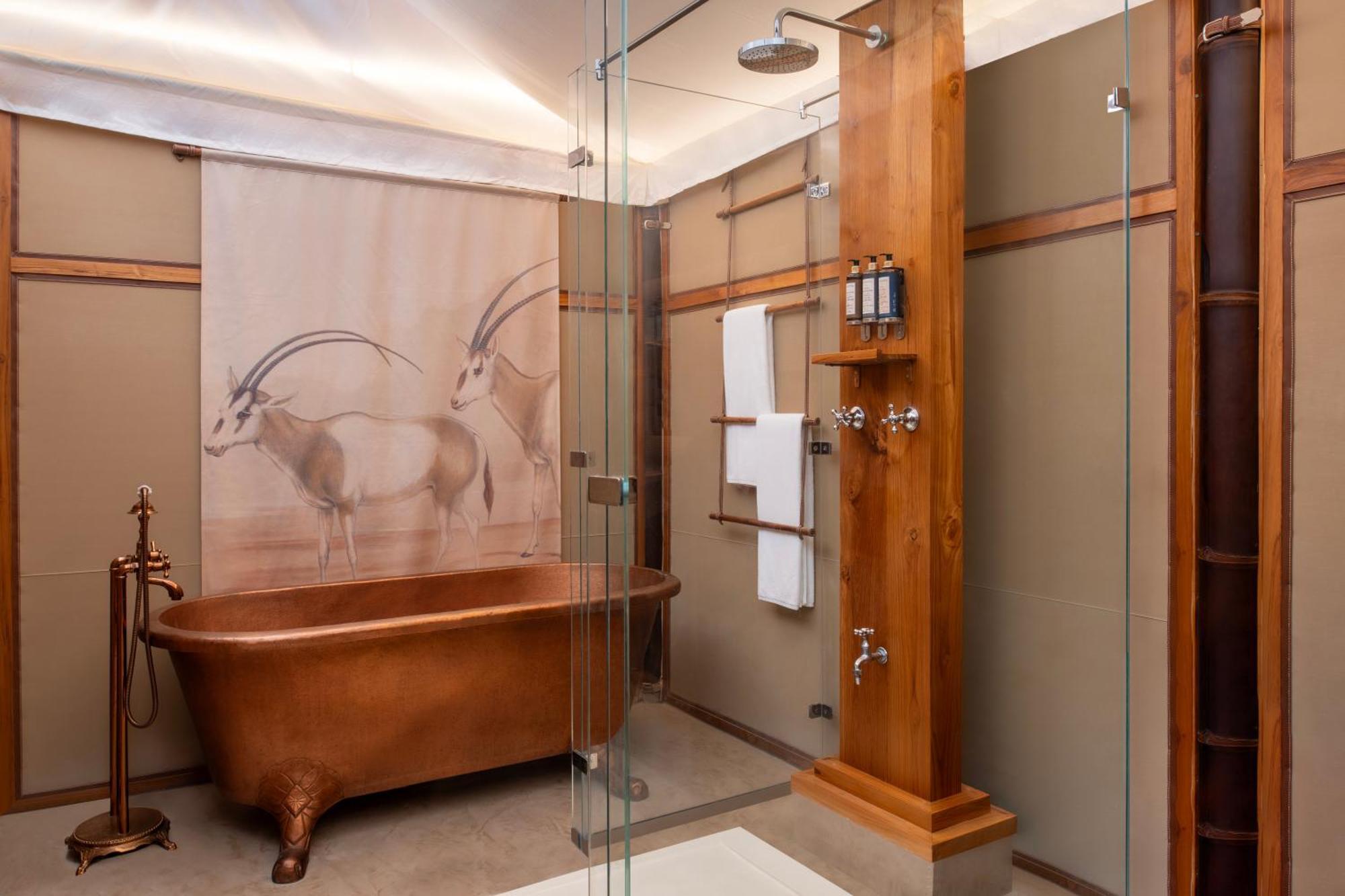 The Outpost Al Barari Camp Hotel Месайед Екстериор снимка