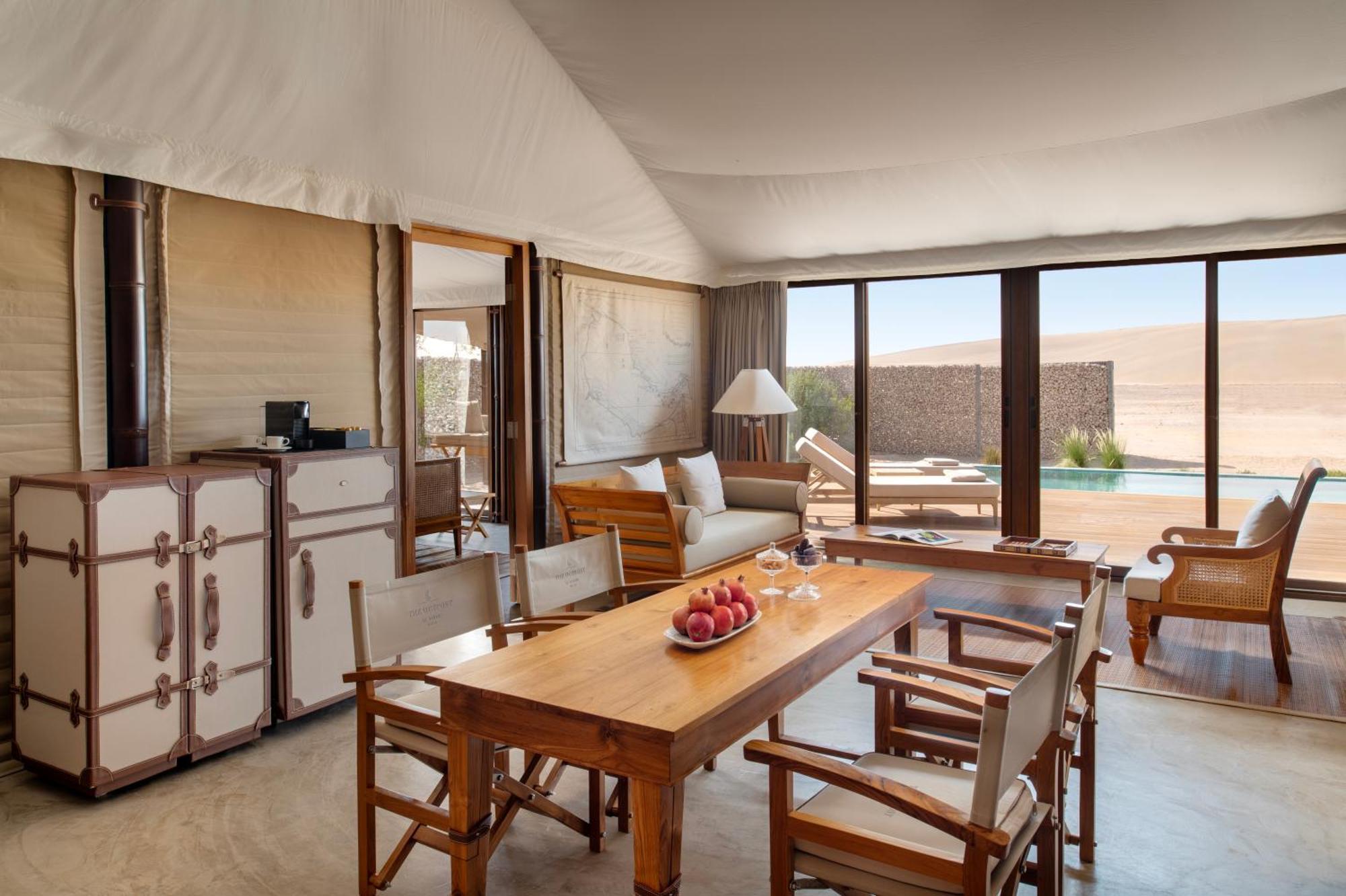 The Outpost Al Barari Camp Hotel Месайед Екстериор снимка
